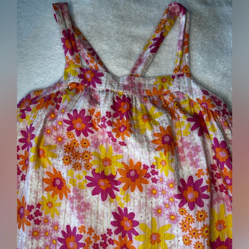 🌼Cat & Jack Floral Tank Preloved